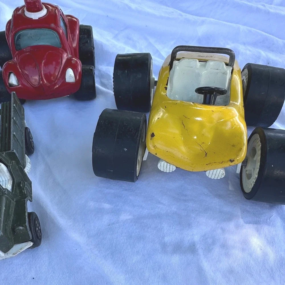 Vintage Toy Vehicle Lot Kids Tonka Fair Retro Diecast Trucks Buggy Nostalgia